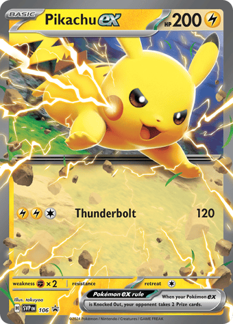 Pikachu EX SV Black Star Promos Pokemon Card