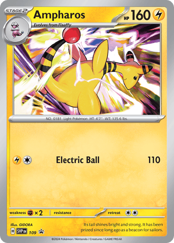 Ampharos SV Black Star Promos Pokemon Card