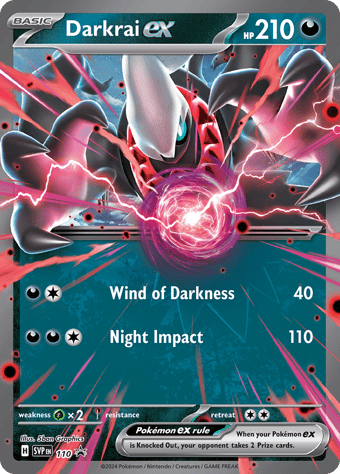 Darkrai EX SV Black Star Promos Pokemon Card
