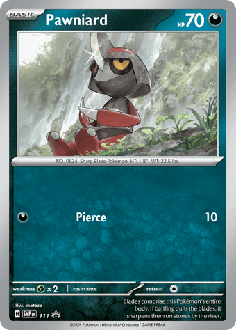 Pawniard SV Black Star Promos Pokemon Card