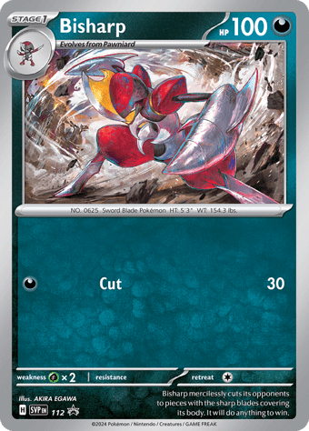 Bisharp SV Black Star Promos Pokemon Card