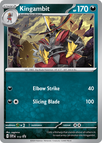 Kingambit SV Black Star Promos Pokemon Card