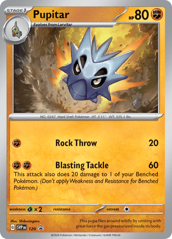 Pupitar SV Black Star Promos Pokemon Card