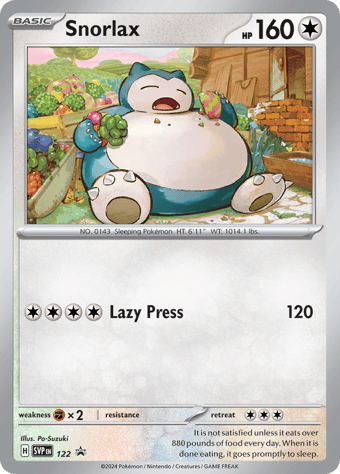 Snorlax SV Black Star Promos Pokemon Card