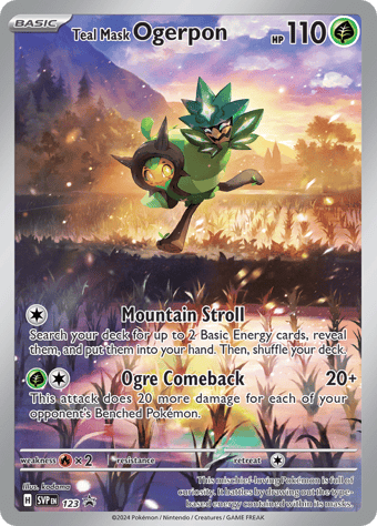 Teal Mask Ogerpon SV Black Star Promos Pokemon Card