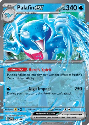 Palafin EX SV Black Star Promos Pokemon Card