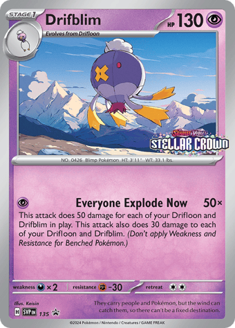 Drifblim SV Black Star Promos Pokemon Card