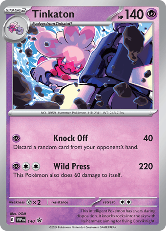 Tinkaton SV Black Star Promos Pokemon Card