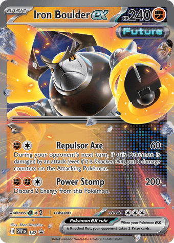 Iron Boulder EX SV Black Star Promos Pokemon Card