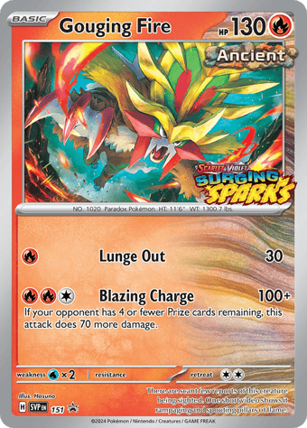 Gouging Fire SV Black Star Promos Pokemon Card