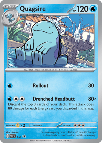 Quagsire SV Black Star Promos Pokemon Card
