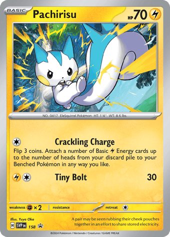 Pachirisu SV Black Star Promos Pokemon Card