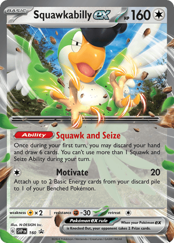 Squawkabilly EX SV Black Star Promos Pokemon Card