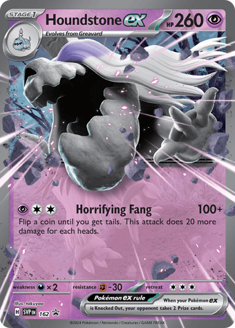Houndstone EX SV Black Star Promos Pokemon Card