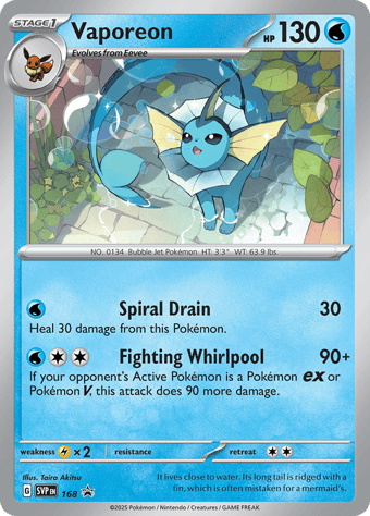 Vaporeon SV Black Star Promos Pokemon Card