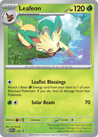 Leafeon SV Black Star Promos Pokemon Card