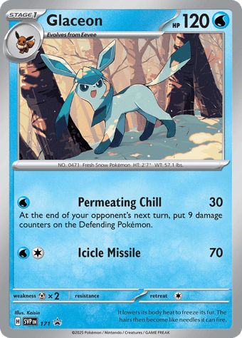 Glaceon SV Black Star Promos Pokemon Card