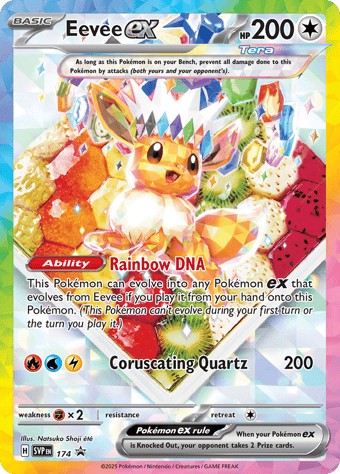 Eevee EX SV Black Star Promos Pokemon Card