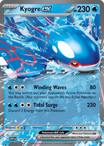 Kyogre EX SV Black Star Promos Pokemon Card