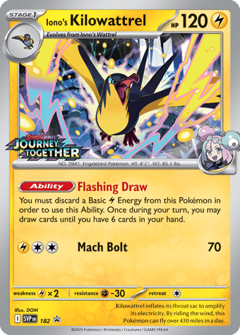 Iono's Kilowattrel SV Black Star Promos Pokemon Card