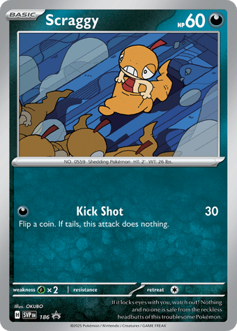 Scraggy SV Black Star Promos Pokemon Card