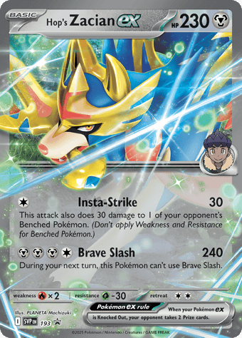Hop's Zacian EX SV Black Star Promos Pokemon Card