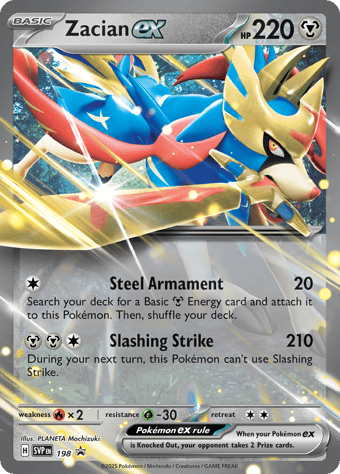 Zacian EX SV Black Star Promos Pokemon Card