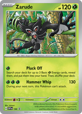 Zarude SV Black Star Promos Pokemon Card