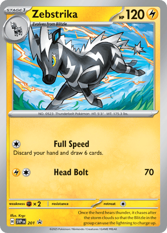 Zebstrika SV Black Star Promos Pokemon Card