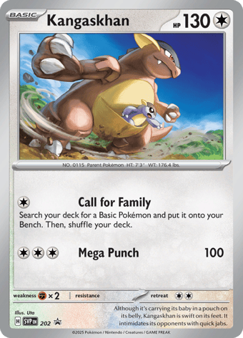 Kangaskhan SV Black Star Promos Pokemon Card