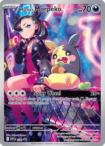 Marnie's Morpeko SV Black Star Promos Pokemon Card