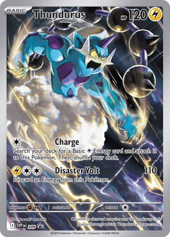 Thundurus SV Black Star Promos Pokemon Card