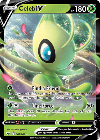 Celebi V Sword & Shield Pokemon Card
