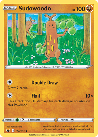 Sudowoodo Sword & Shield Pokemon Card