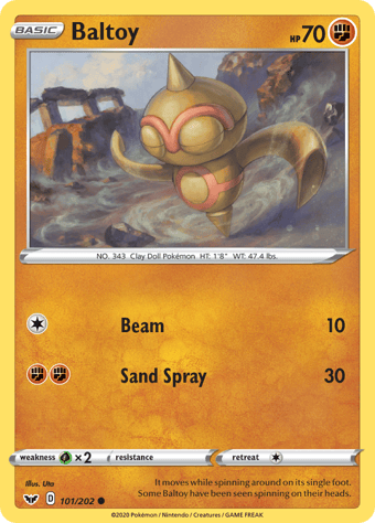 Baltoy Sword & Shield Pokemon Card