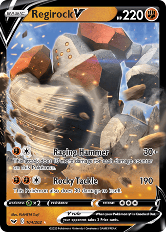 Regirock V Sword & Shield Pokemon Card