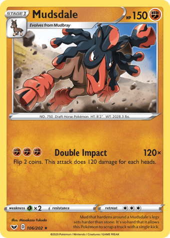 Mudsdale Sword & Shield Pokemon Card