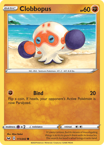 Clobbopus Sword & Shield Pokemon Card