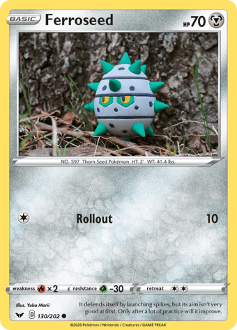Ferroseed Sword & Shield Pokemon Card