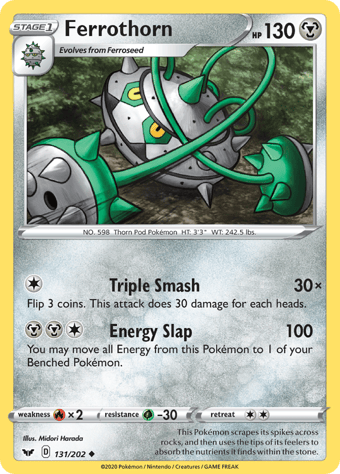 Ferrothorn Sword & Shield Pokemon Card