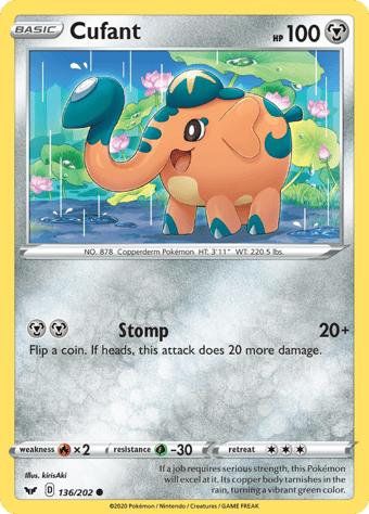 Cufant Sword & Shield Pokemon Card