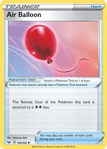 Air Balloon Sword & Shield Pokemon Card