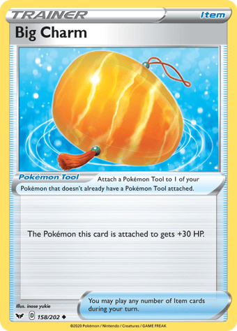 Big Charm Sword & Shield Pokemon Card