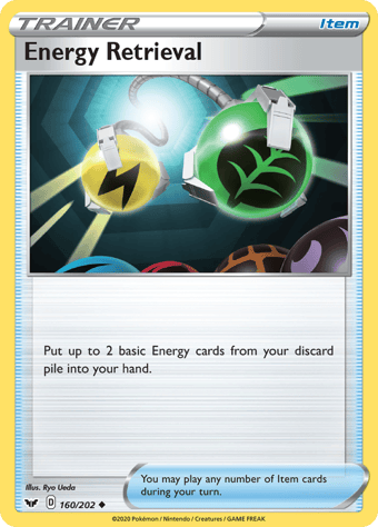 Energy Retrieval Sword & Shield Pokemon Card