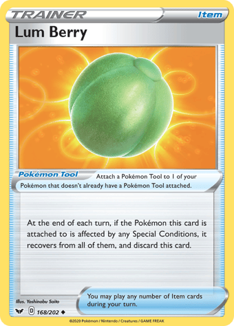Lum Berry Sword & Shield Pokemon Card