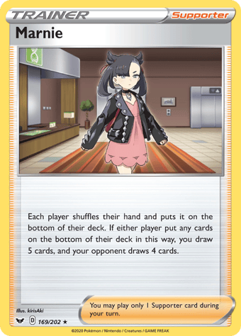 Marnie Sword & Shield Pokemon Card