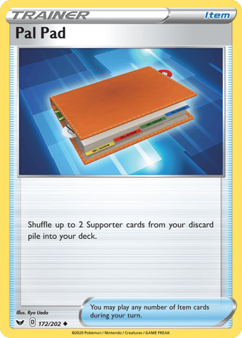 Pal Pad Sword & Shield Pokemon Card