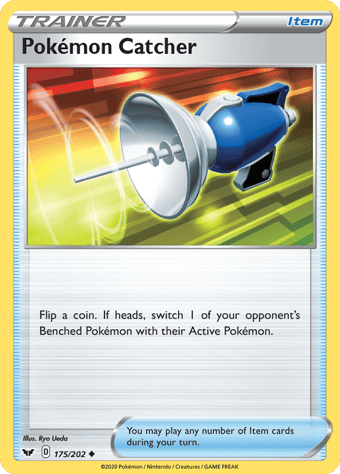 Pokemon Catcher Sword & Shield Pokemon Card