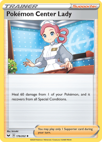 Pokemon Center Lady Sword & Shield Pokemon Card