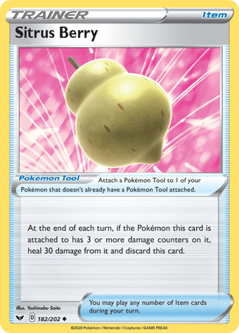 Sitrus Berry Sword & Shield Pokemon Card